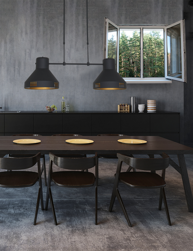 Voeg een vleugje elegantie toe aan je interieur met zwarte hanglampen en plafondlampen van Directlampen.nl